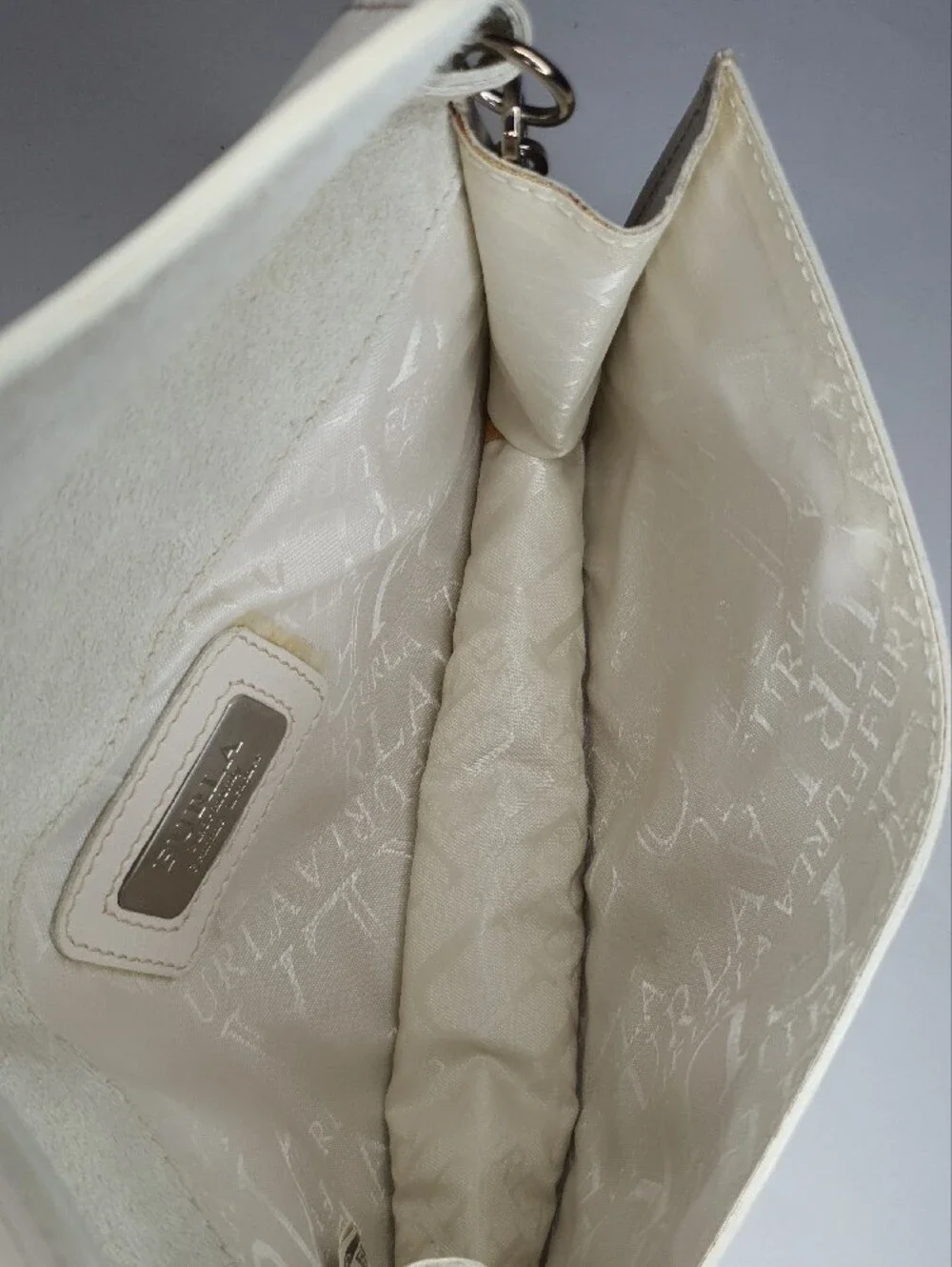 Furla Cream Leather Shoulder